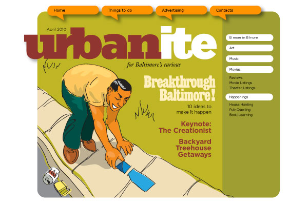 Urbanite website concept
