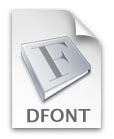 D-type font icon