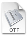 OpenType font icon