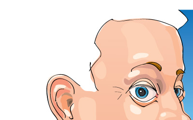Self-portrait in Illustrator.
