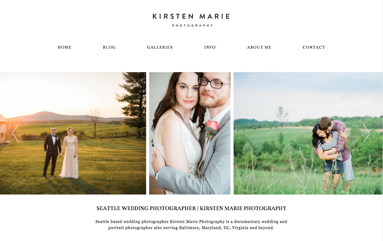 Photographer website